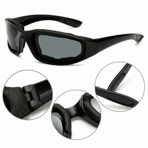 1 Pairs Motorcycle Sports Biker Riding Glasses Wind Resistant Eye Protection Sports Goggles Cycling Glasses Sunglasses Grey Color(TK/TMEU For Self-pickup)
