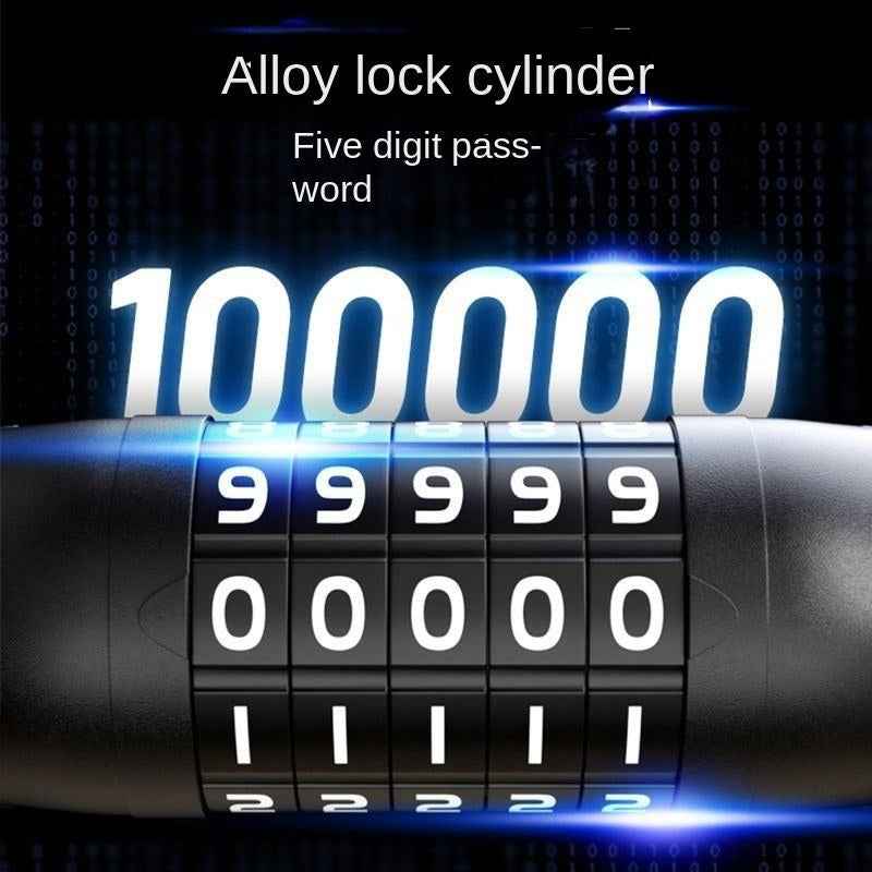 Bike Chain Lock, 5-Digit Combination Heavy Duty Anti-Theft Security Bike Lock, Long Resettable Keyless Bicycle Lock For Ebikes, Motorcycles, Scooters, Gates, Fences, And Door