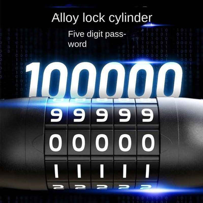 Bike Chain Lock, 5-Digit Combination Heavy Duty Anti-Theft Security Bike Lock, Long Resettable Keyless Bicycle Lock For Ebikes, Motorcycles, Scooters, Gates, Fences, And Door
