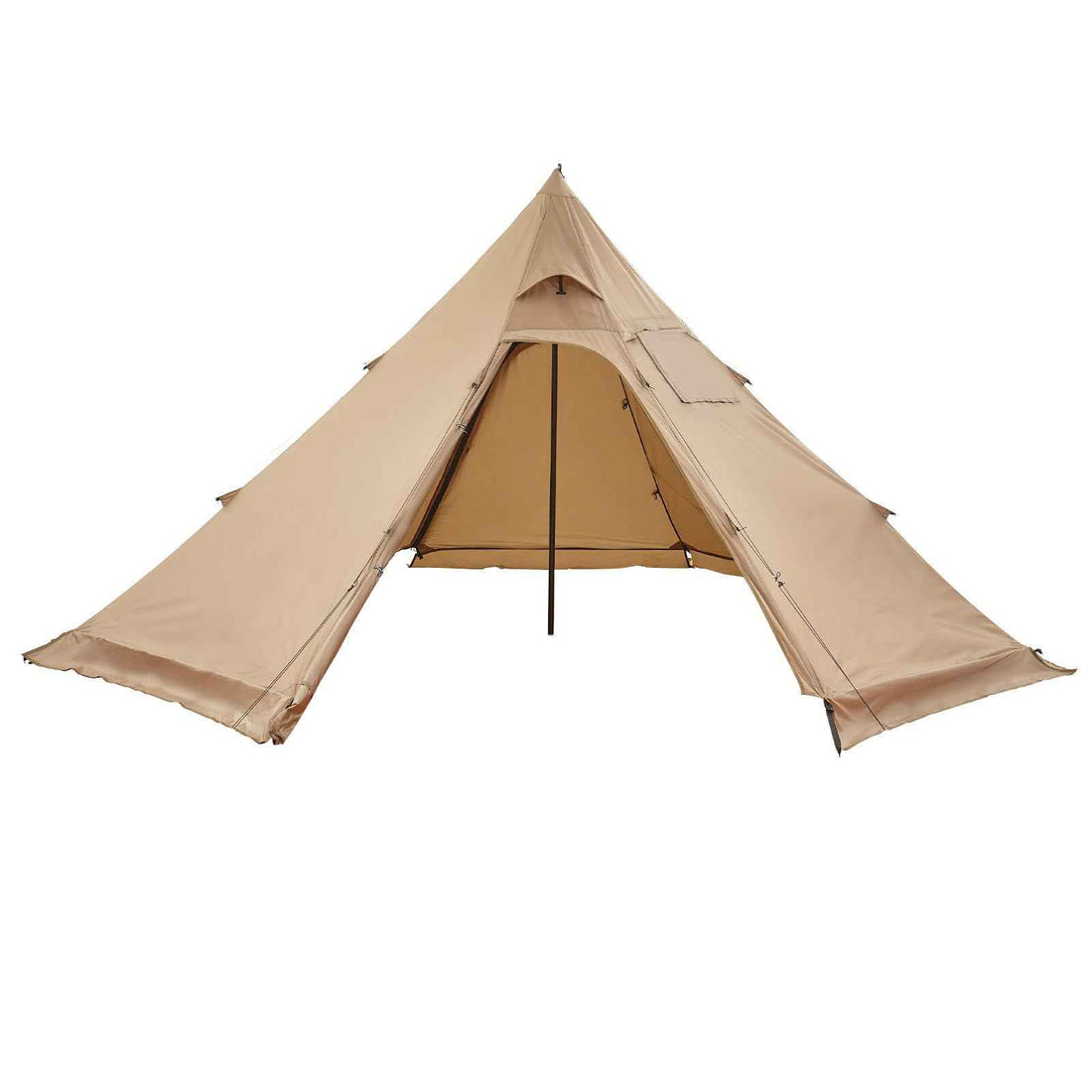 Hot Tent For 4 Persons, Portable Winter Tipi Tent With Stove Jack, Waterproof Canvas Camping Tents,  Lightweight 4 Season Shelter Tents For Hiking Fishing Backpacking, M Size