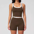 Contrast Nude Yoga Suit Thread