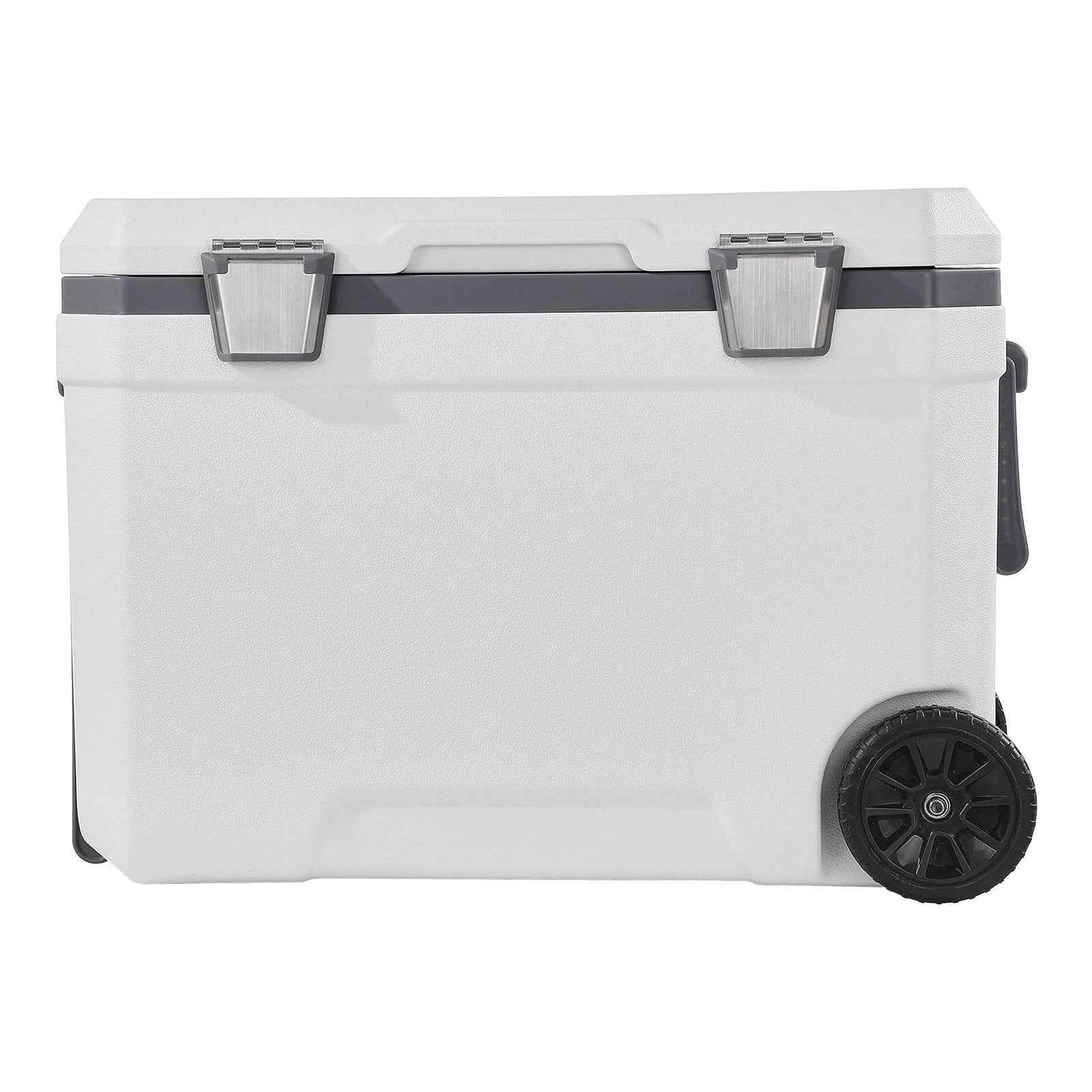 Portable Cooler 45 QT Insulated Wheeled Cooler 64 Can Capacity With Cup Holder