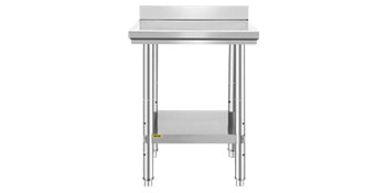 SucceBuy Stainless Steel Kitchen Work Bench Commercial Catering Table Worktable w/Undershelf 330LBS 286LBS for Restaurant